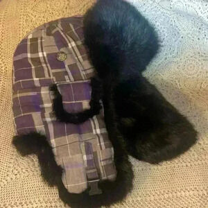 The Mad Bomber fur trimmed bomber hat
